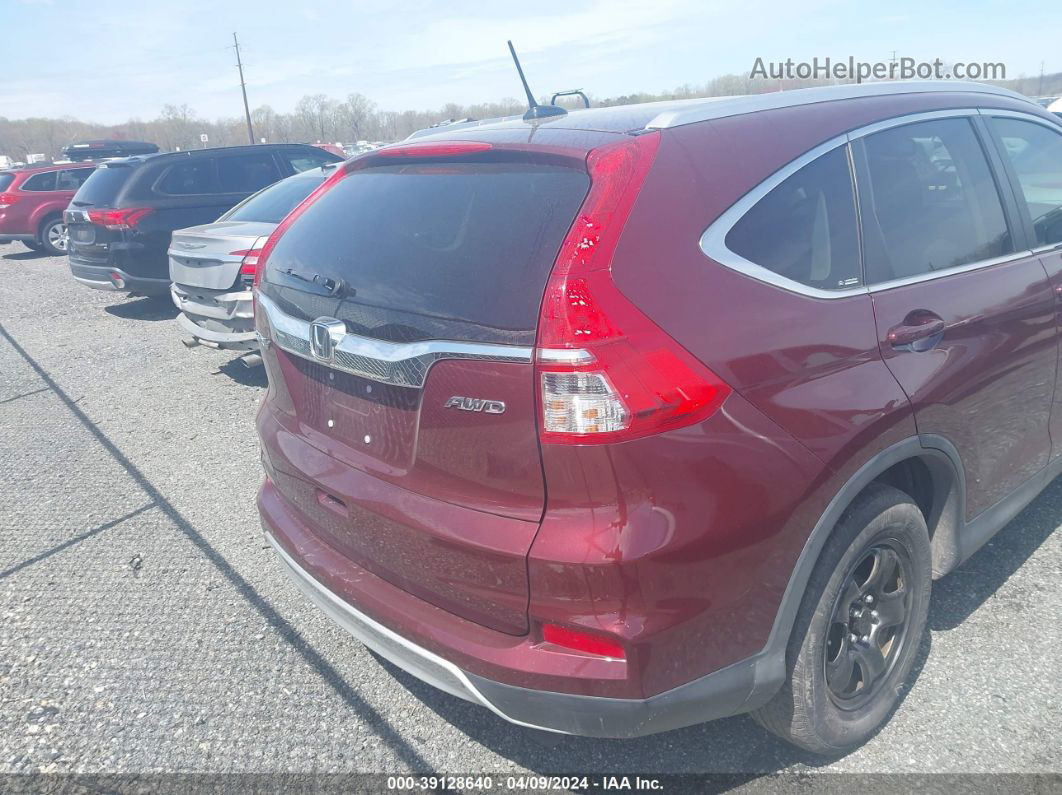 2016 Honda Cr-v Ex-l Burgundy vin: 2HKRM4H70GH614631