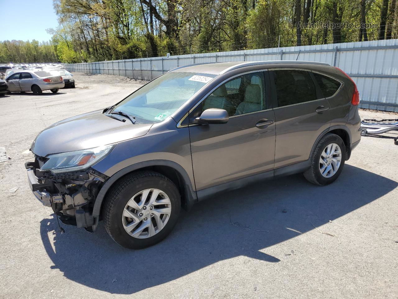 2016 Honda Cr-v Exl Gray vin: 2HKRM4H70GH650903