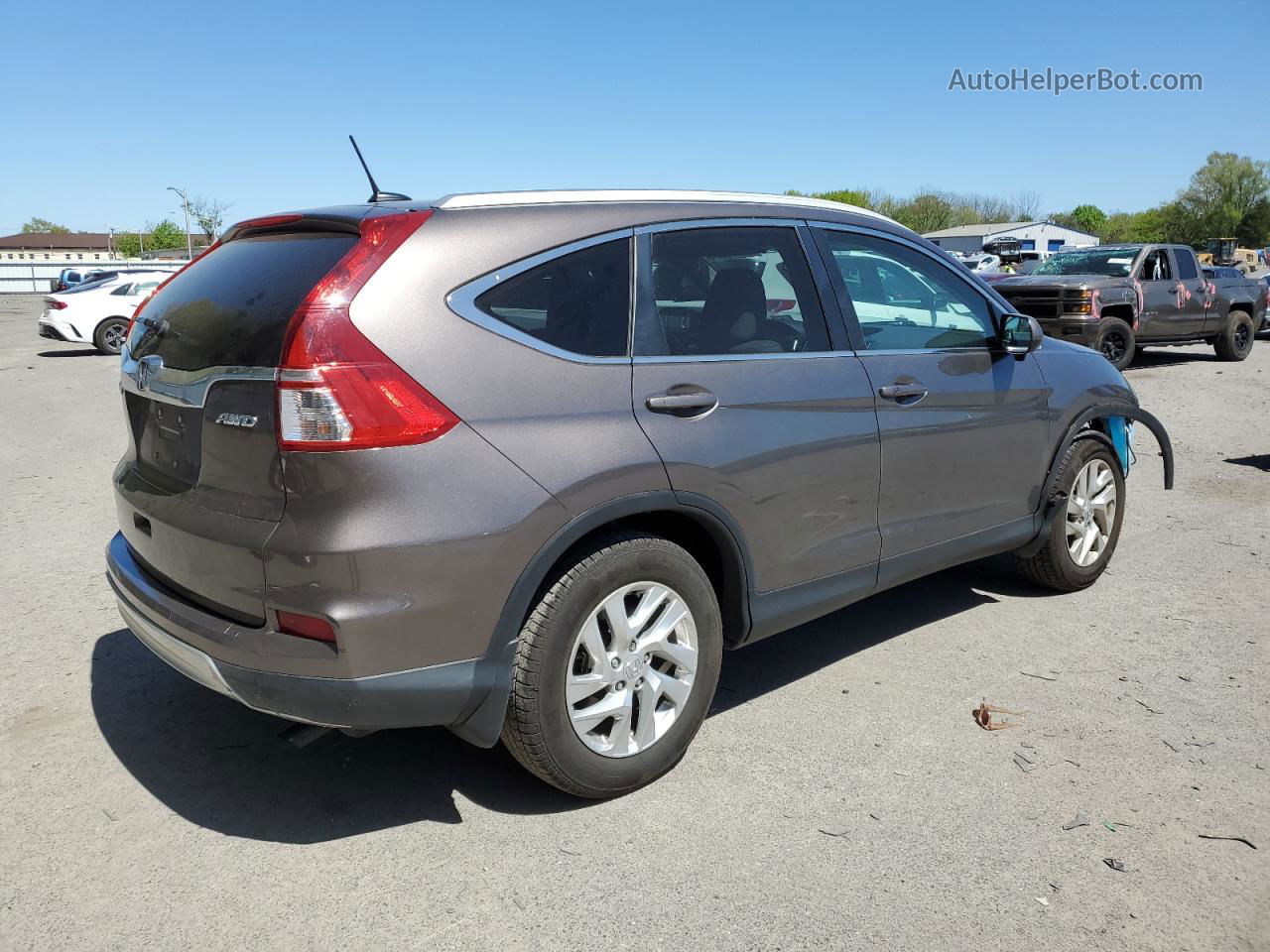 2016 Honda Cr-v Exl Gray vin: 2HKRM4H70GH650903