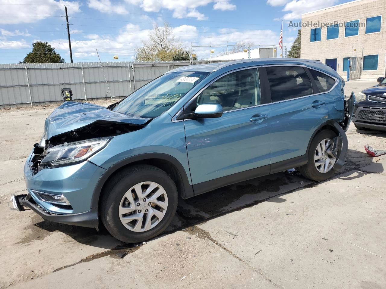 2016 Honda Cr-v Exl Teal vin: 2HKRM4H70GH690978