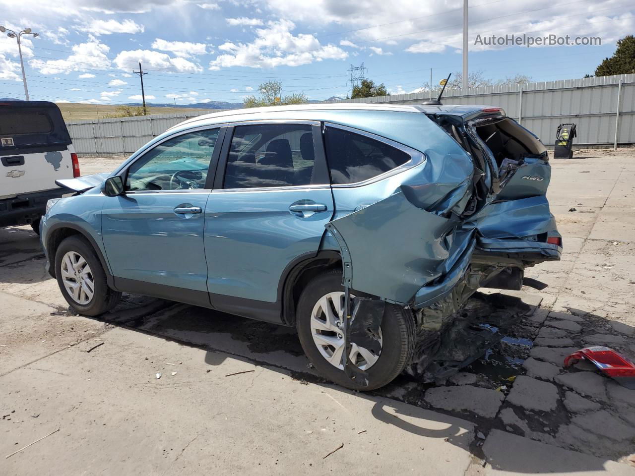 2016 Honda Cr-v Exl Teal vin: 2HKRM4H70GH690978