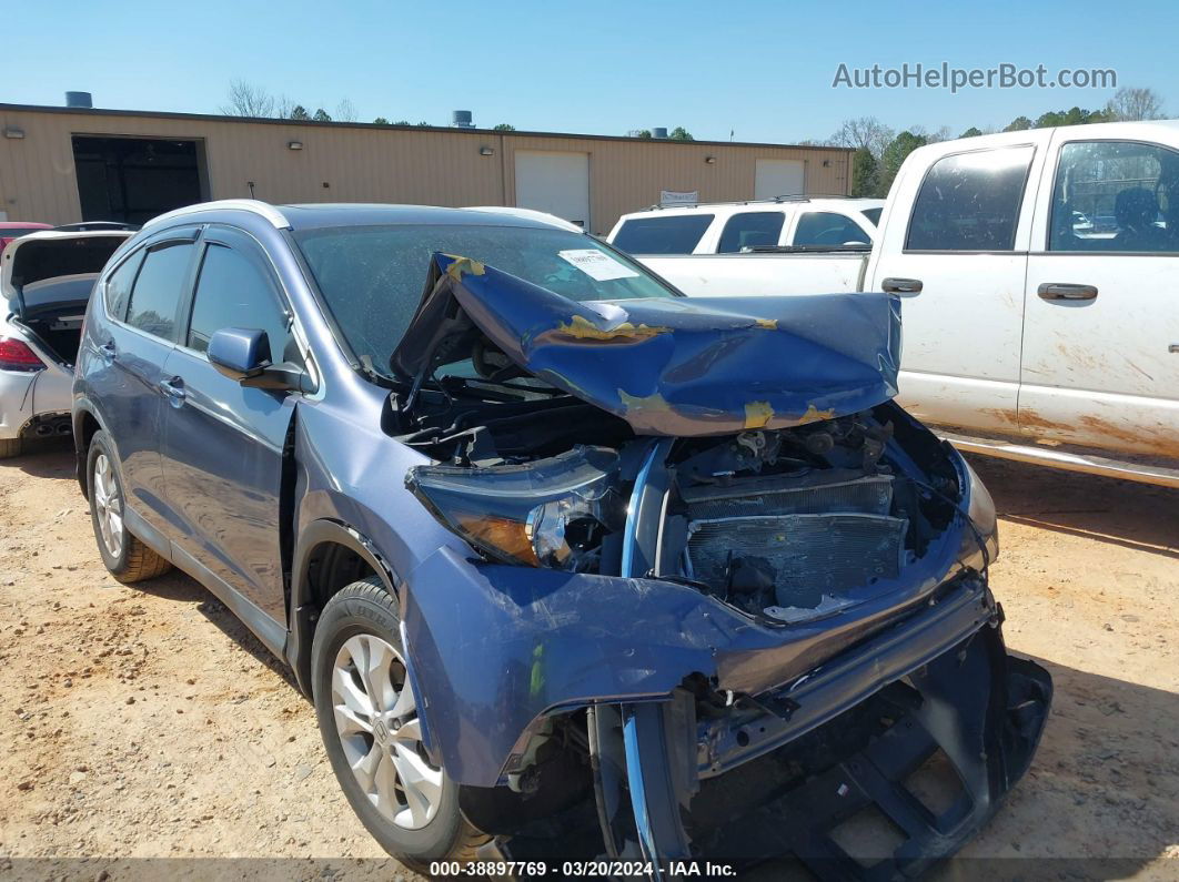 2013 Honda Cr-v Ex-l Blue vin: 2HKRM4H71DH667964