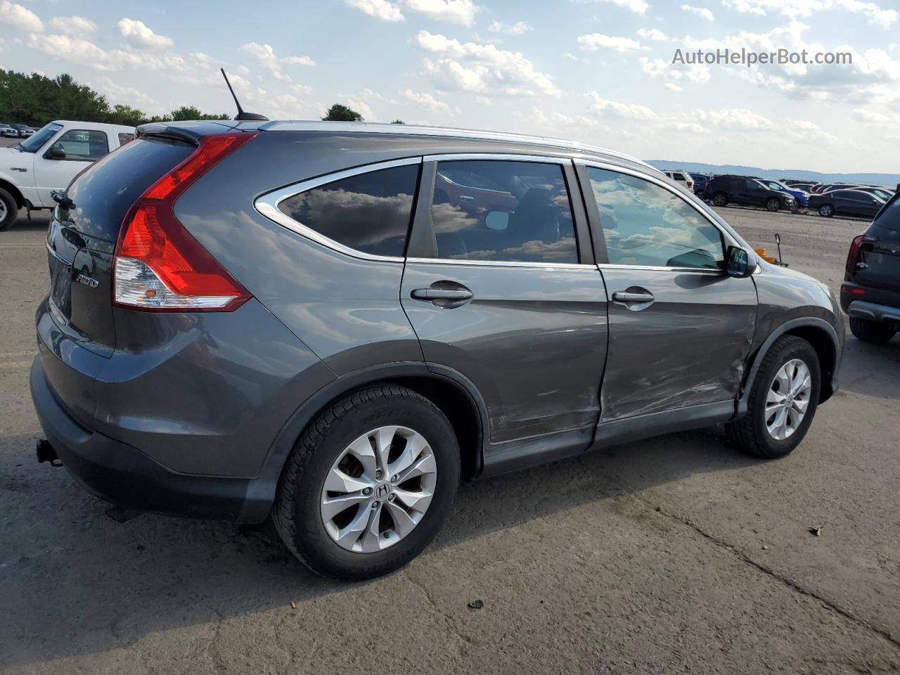 2013 Honda Cr-v Exl Gray vin: 2HKRM4H71DH673182