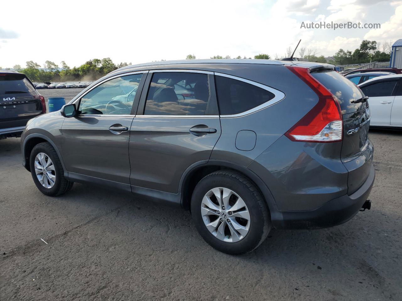 2013 Honda Cr-v Exl Gray vin: 2HKRM4H71DH673182