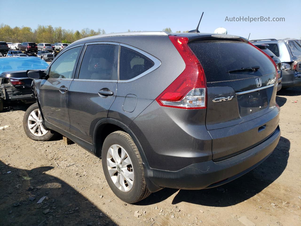 2013 Honda Cr-v Exl Gray vin: 2HKRM4H71DH690855