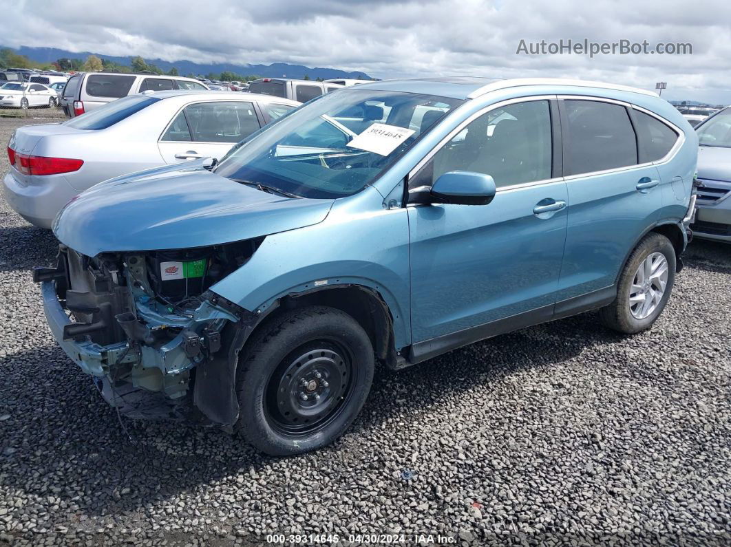 2015 Honda Cr-v Ex-l Blue vin: 2HKRM4H71FH610778