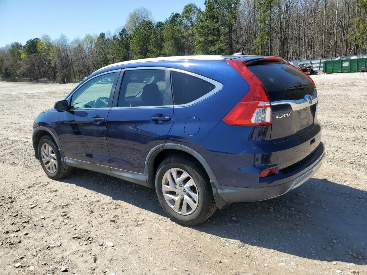 2015 Honda Cr-v Exl Blue vin: 2HKRM4H71FH628519