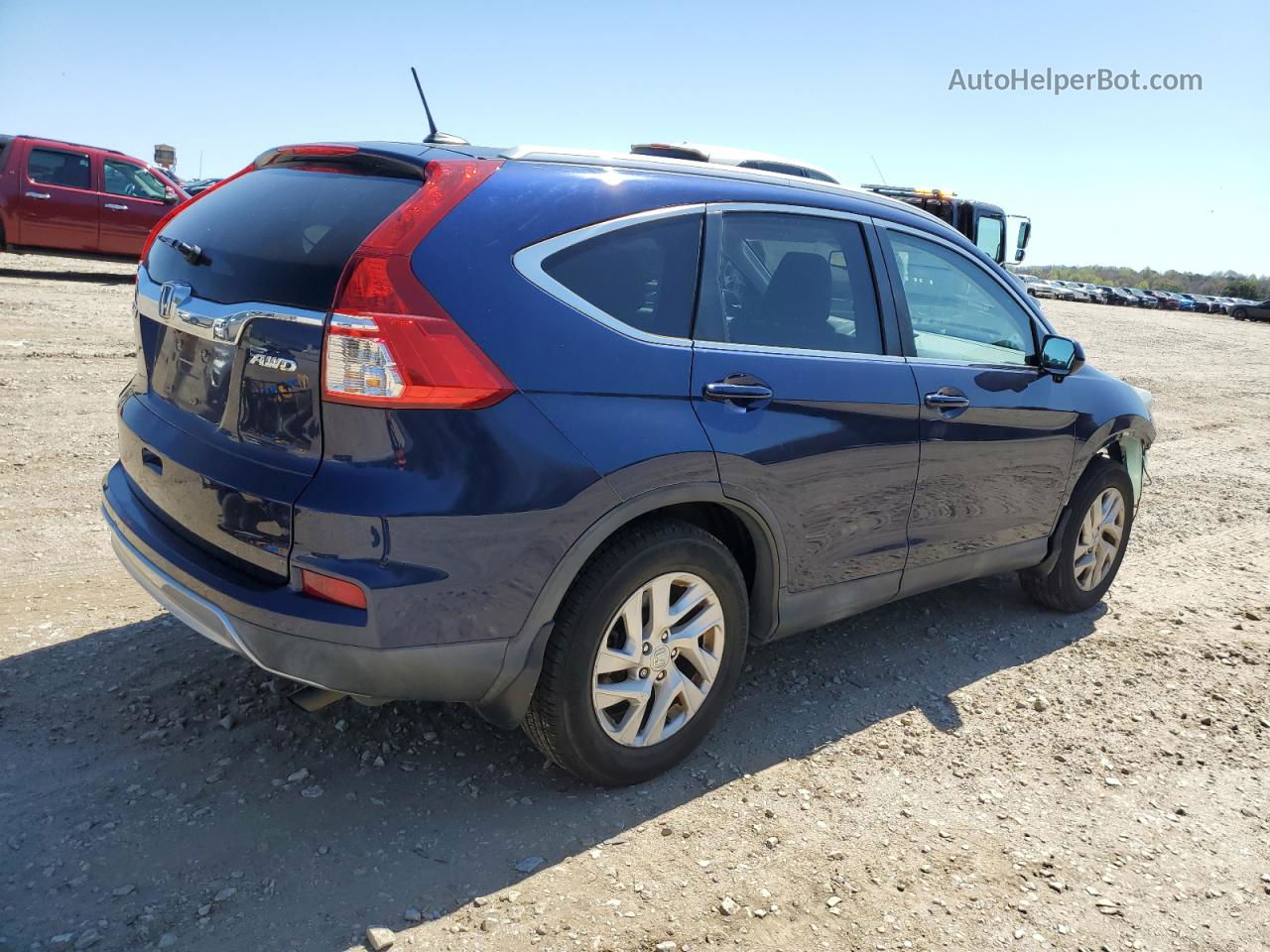 2015 Honda Cr-v Exl Blue vin: 2HKRM4H71FH628519