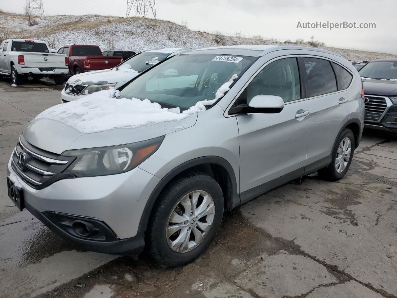 2012 Honda Cr-v Exl Silver vin: 2HKRM4H72CH616634