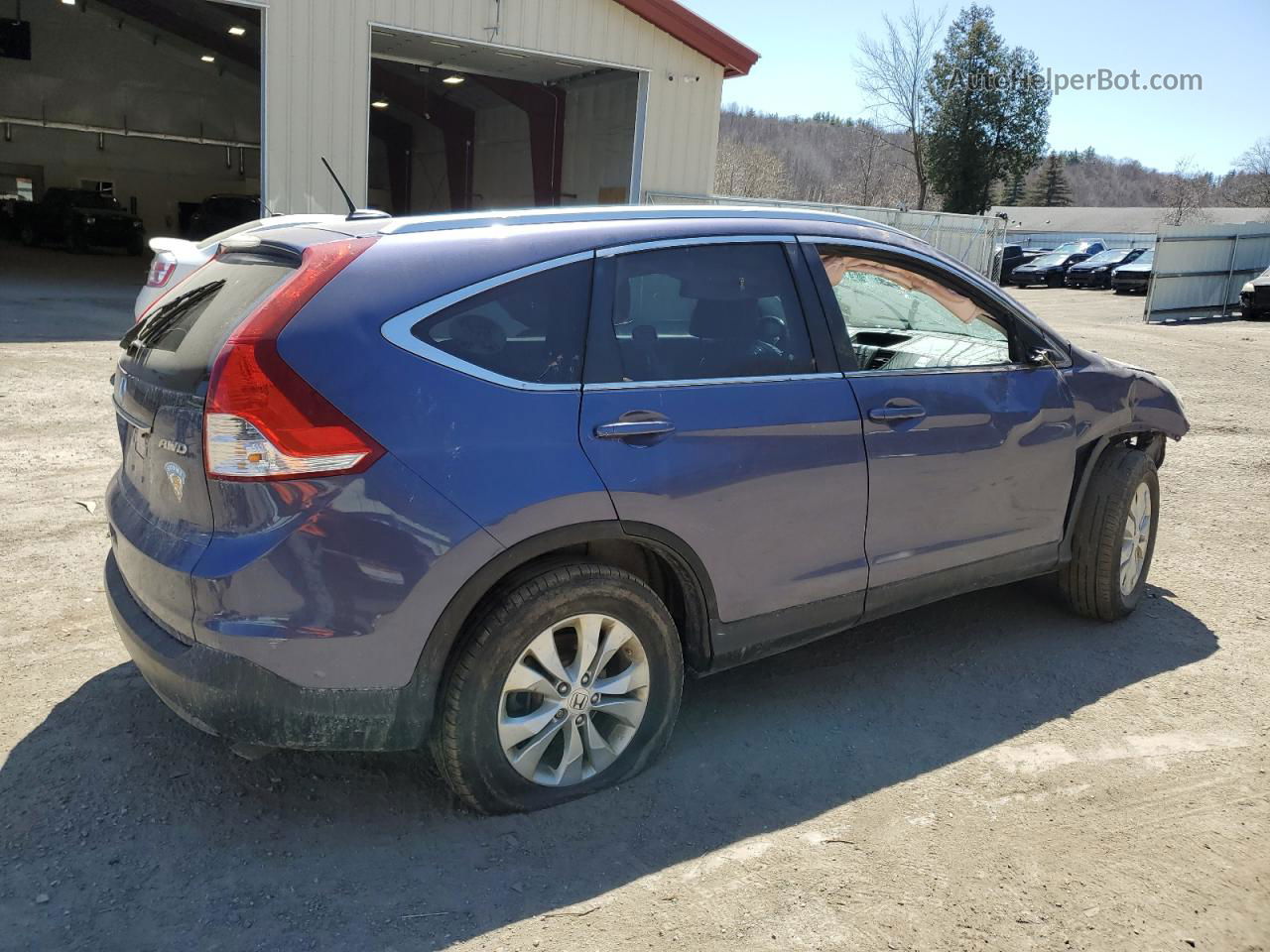 2013 Honda Cr-v Exl Blue vin: 2HKRM4H72DH636044