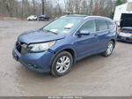 2013 Honda Cr-v Ex-l Blue vin: 2HKRM4H72DH648484