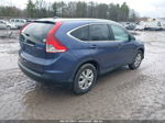 2013 Honda Cr-v Ex-l Blue vin: 2HKRM4H72DH648484