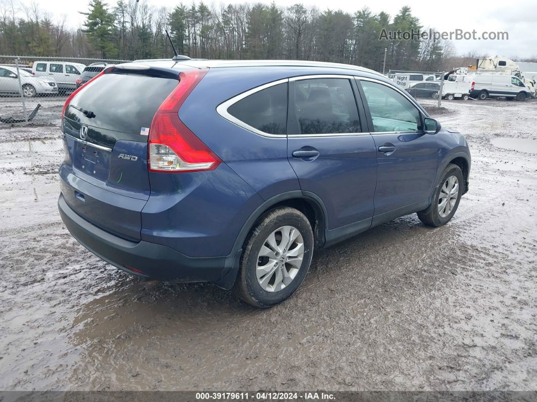 2013 Honda Cr-v Ex-l Blue vin: 2HKRM4H72DH648484