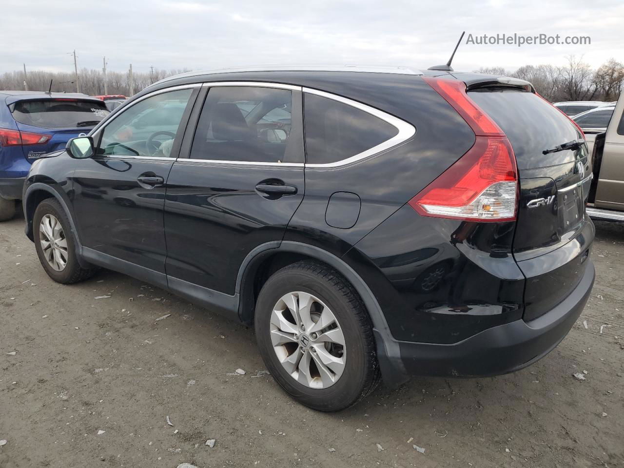 2013 Honda Cr-v Exl Black vin: 2HKRM4H72DH651143