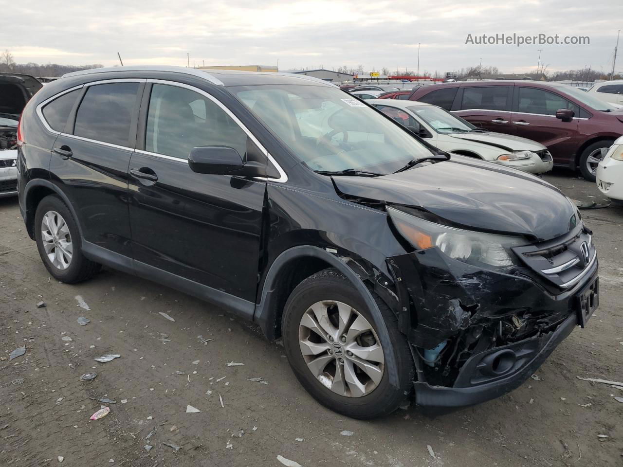 2013 Honda Cr-v Exl Black vin: 2HKRM4H72DH651143