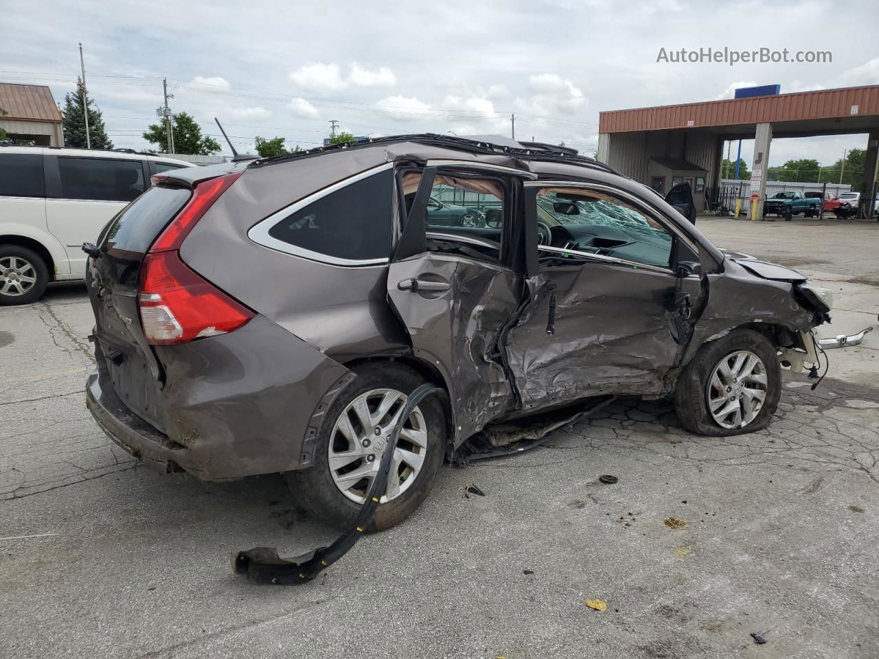 2015 Honda Cr-v Exl Tan vin: 2HKRM4H72FH603659