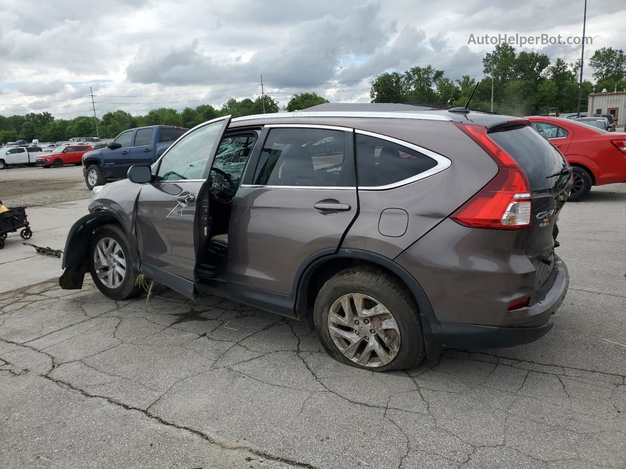 2015 Honda Cr-v Exl Tan vin: 2HKRM4H72FH603659