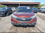 2015 Honda Cr-v Ex-l Red vin: 2HKRM4H72FH616444