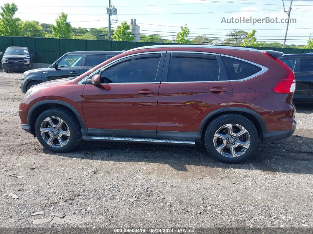 2015 Honda Cr-v Ex-l Red vin: 2HKRM4H72FH616444