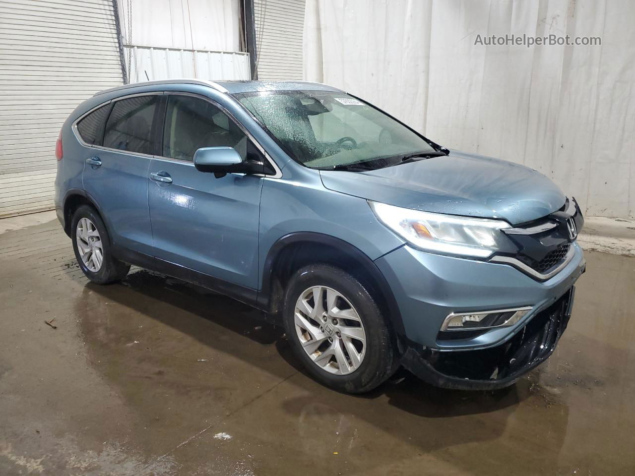 2015 Honda Cr-v Exl Turquoise vin: 2HKRM4H72FH619991