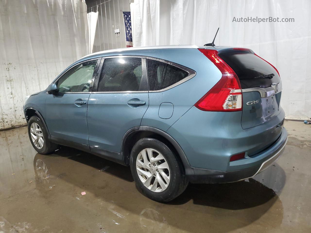 2015 Honda Cr-v Exl Turquoise vin: 2HKRM4H72FH619991