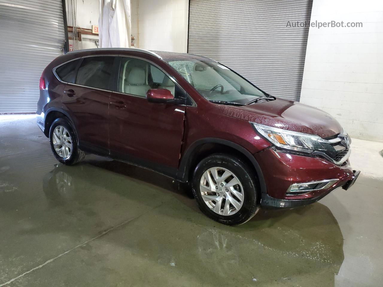 2015 Honda Cr-v Exl Бордовый vin: 2HKRM4H72FH632501