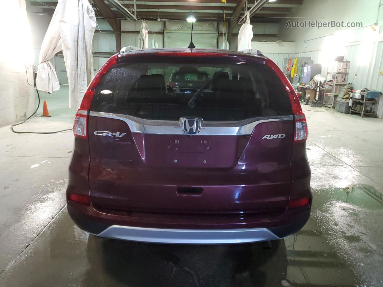 2015 Honda Cr-v Exl Бордовый vin: 2HKRM4H72FH632501