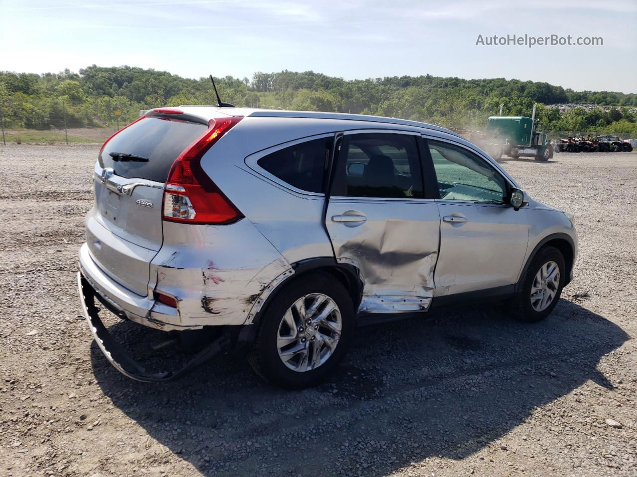 2015 Honda Cr-v Exl Silver vin: 2HKRM4H72FH704555