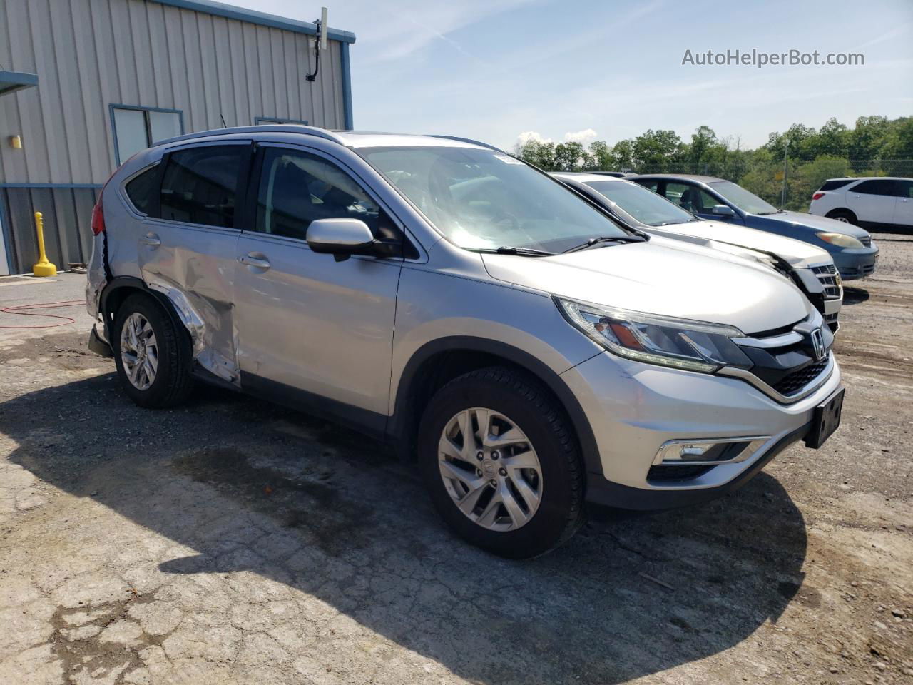 2015 Honda Cr-v Exl Silver vin: 2HKRM4H72FH704555