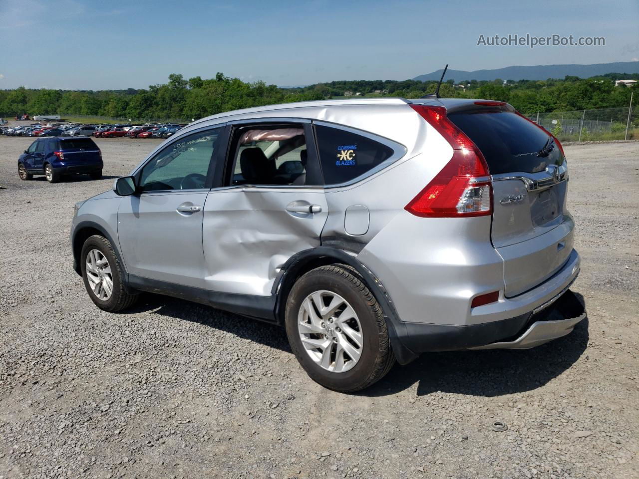 2015 Honda Cr-v Exl Silver vin: 2HKRM4H72FH704555