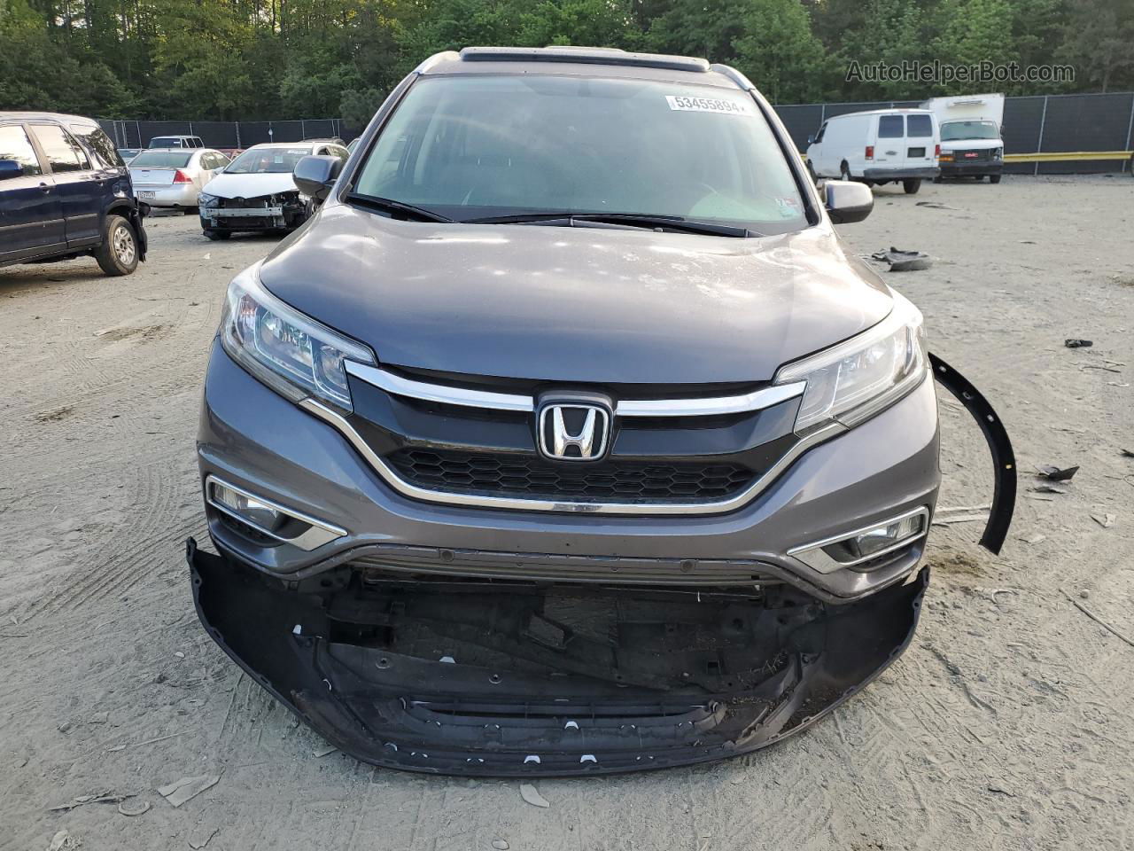 2016 Honda Cr-v Exl Gray vin: 2HKRM4H72GH657979