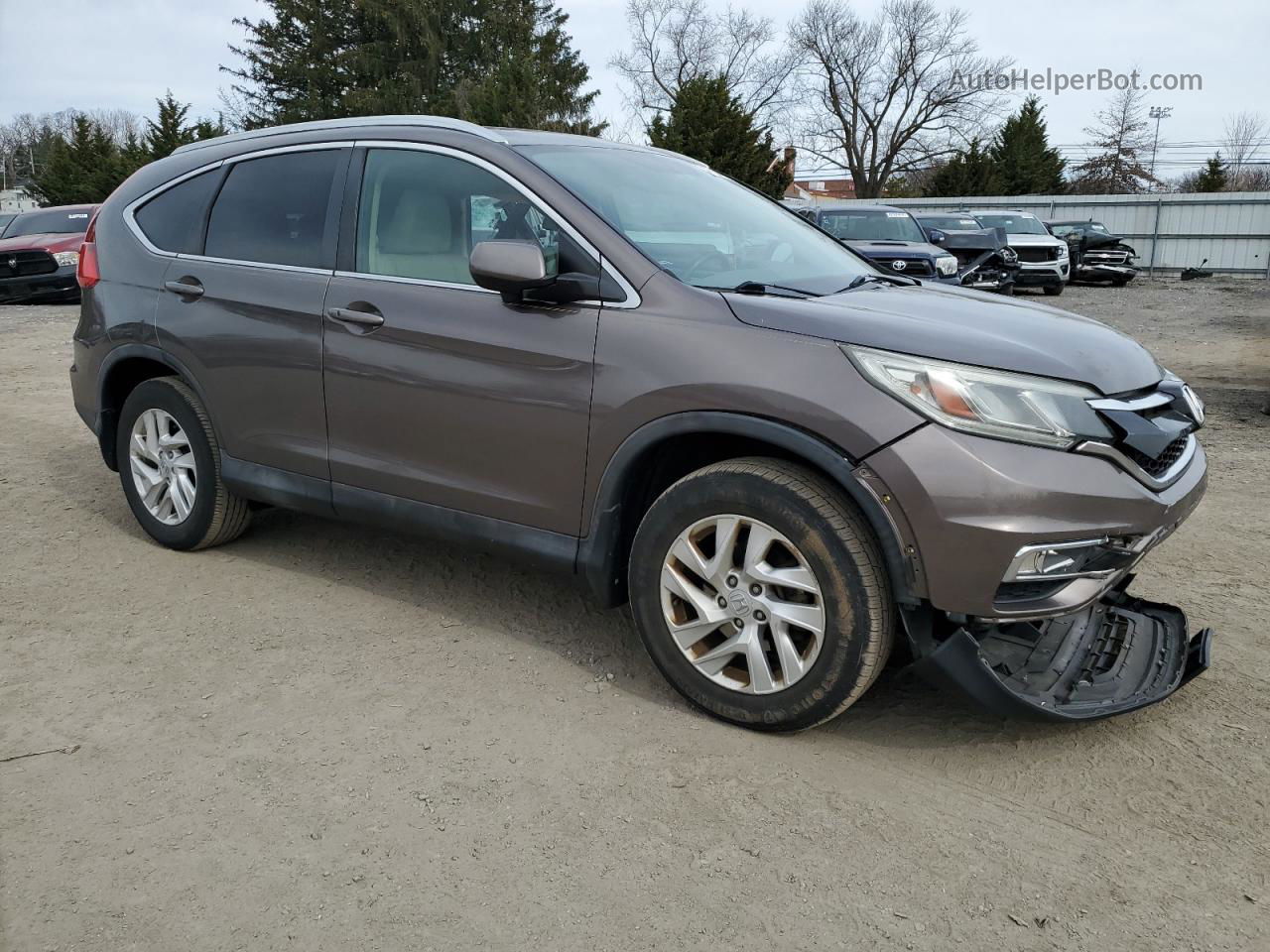 2016 Honda Cr-v Exl Brown vin: 2HKRM4H72GH663944