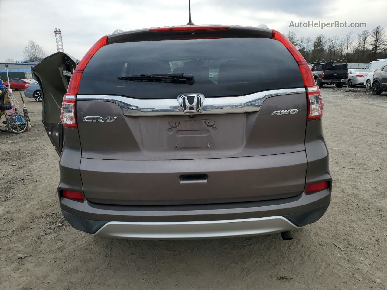 2016 Honda Cr-v Exl Brown vin: 2HKRM4H72GH663944