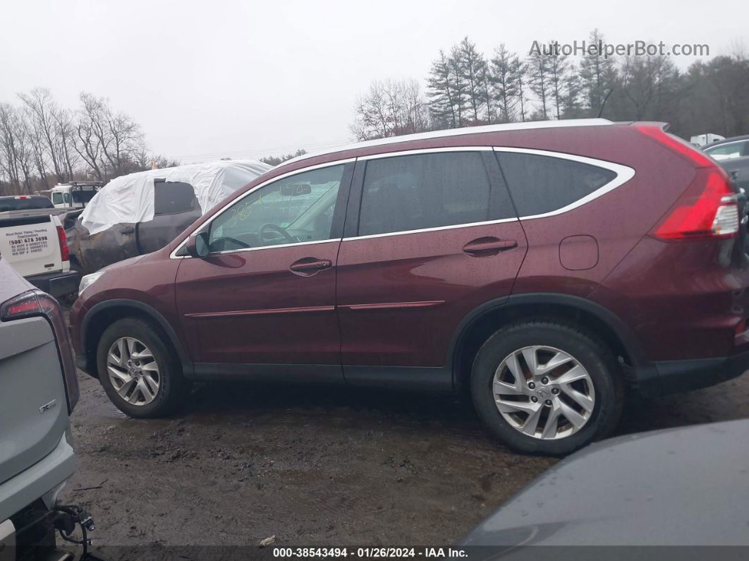 2016 Honda Cr-v Ex-l Maroon vin: 2HKRM4H72GH698077