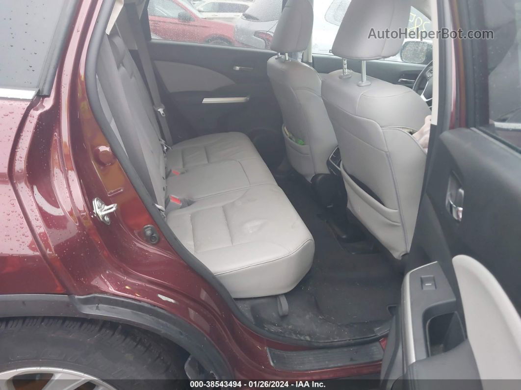 2016 Honda Cr-v Ex-l Maroon vin: 2HKRM4H72GH698077