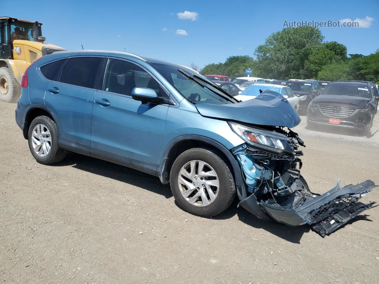 2016 Honda Cr-v Exl Бирюзовый vin: 2HKRM4H72GH716402