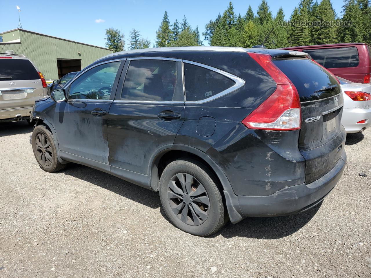 2013 Honda Cr-v Exl Black vin: 2HKRM4H73DH647764