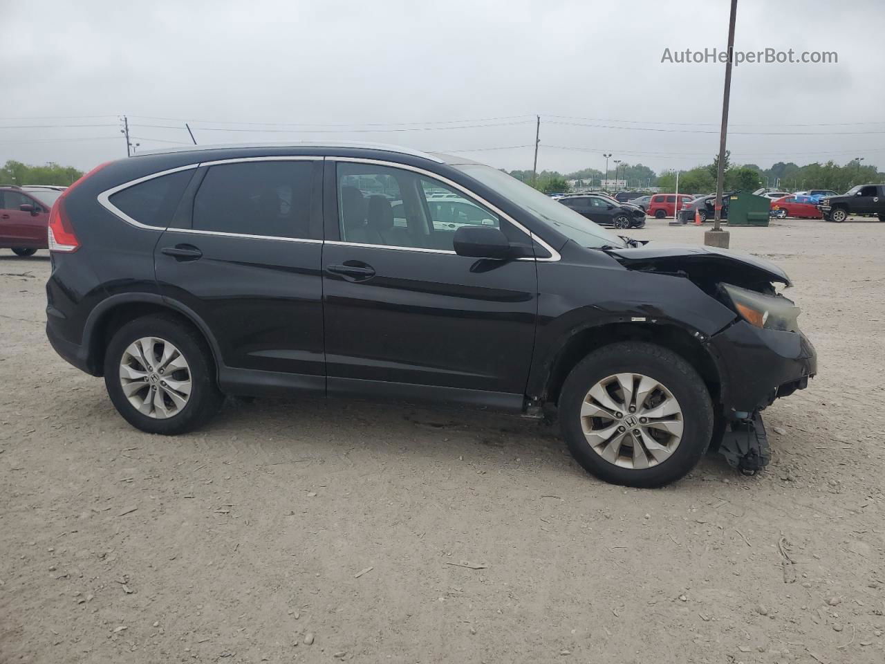 2013 Honda Cr-v Exl Black vin: 2HKRM4H73DH692266