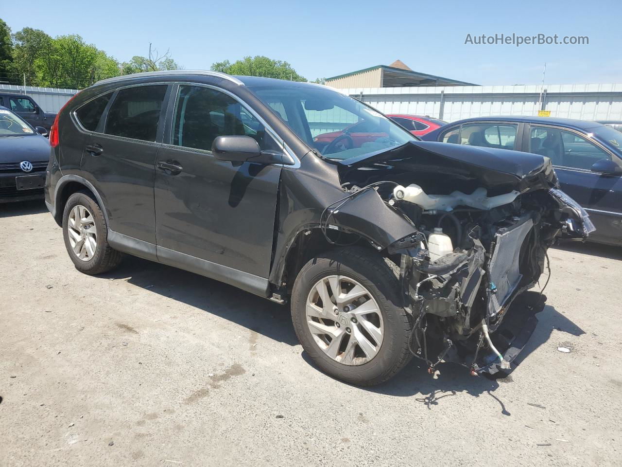 2015 Honda Cr-v Exl Black vin: 2HKRM4H73FH627646