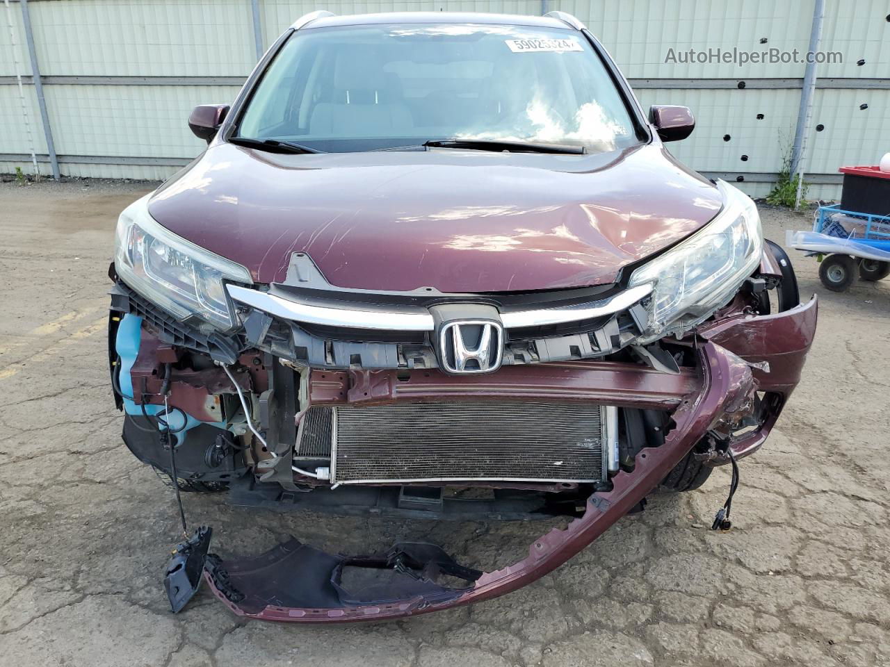 2015 Honda Cr-v Exl Maroon vin: 2HKRM4H73FH628621