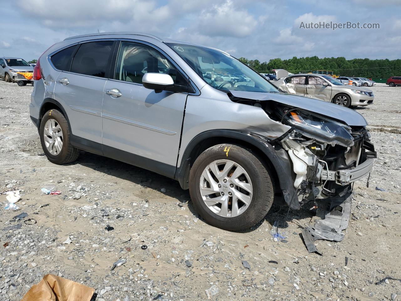 2016 Honda Cr-v Exl Silver vin: 2HKRM4H73GH660647