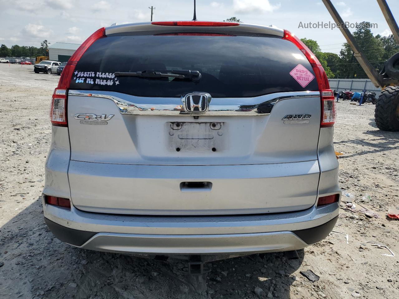 2016 Honda Cr-v Exl Silver vin: 2HKRM4H73GH660647