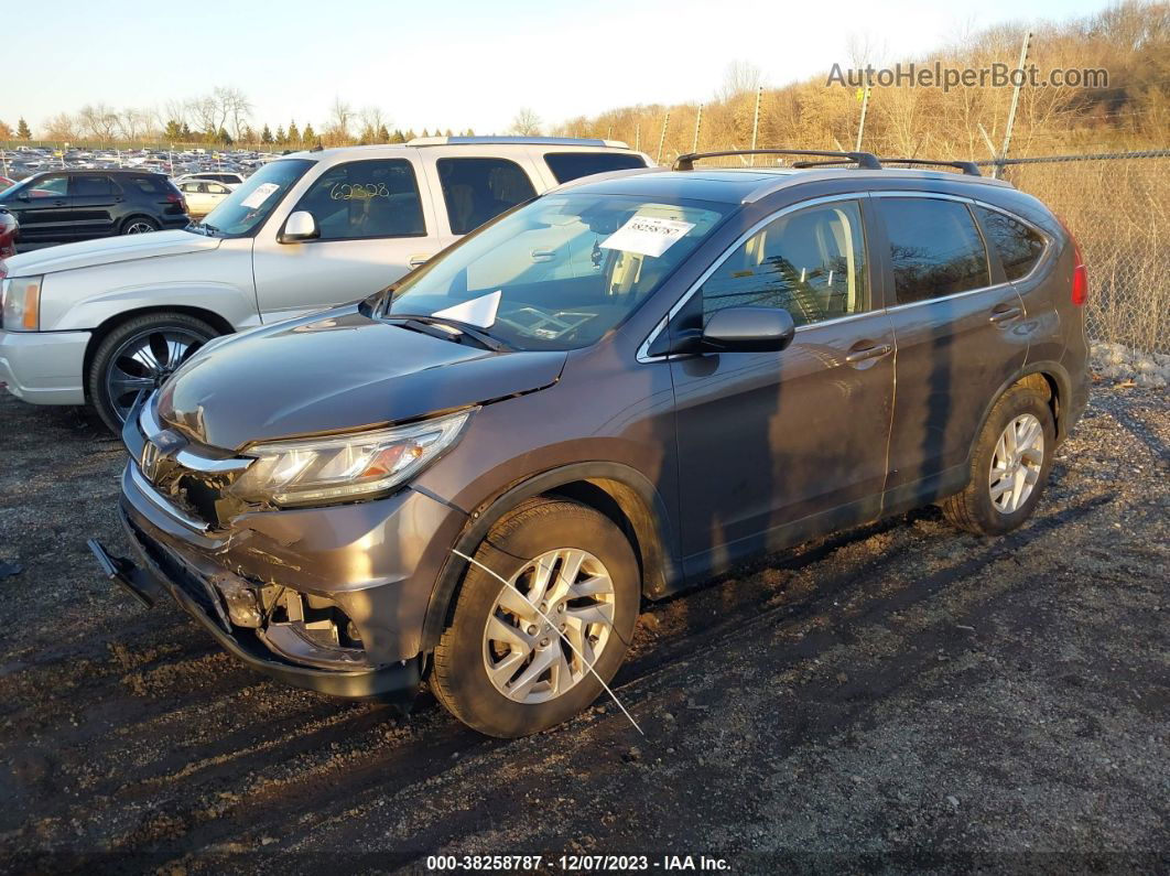 2016 Honda Cr-v Ex-l Gray vin: 2HKRM4H73GH714917