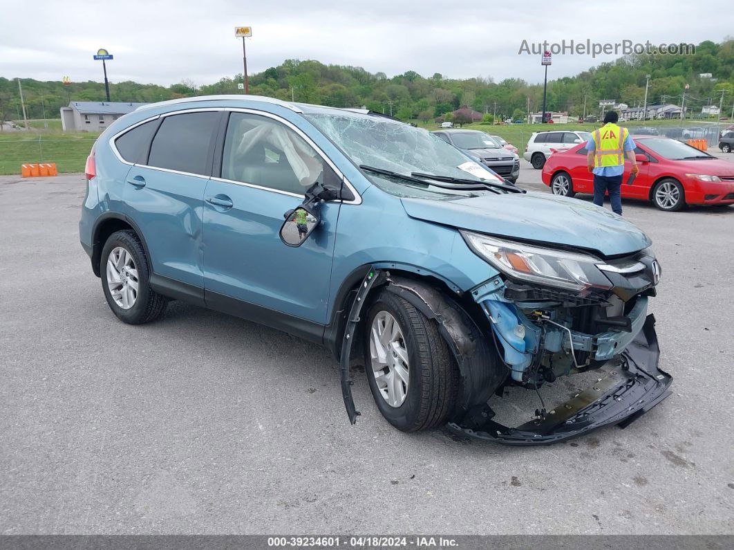 2016 Honda Cr-v Ex-l Blue vin: 2HKRM4H73GH722368