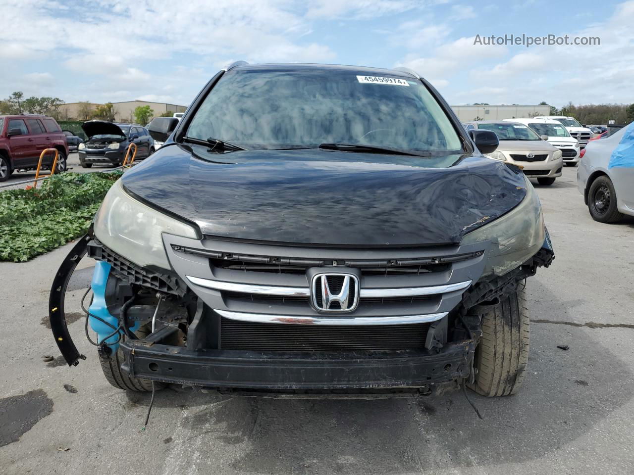 2012 Honda Cr-v Exl Black vin: 2HKRM4H74CH614271