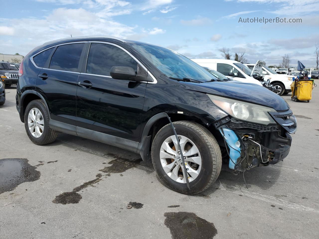 2012 Honda Cr-v Exl Черный vin: 2HKRM4H74CH614271