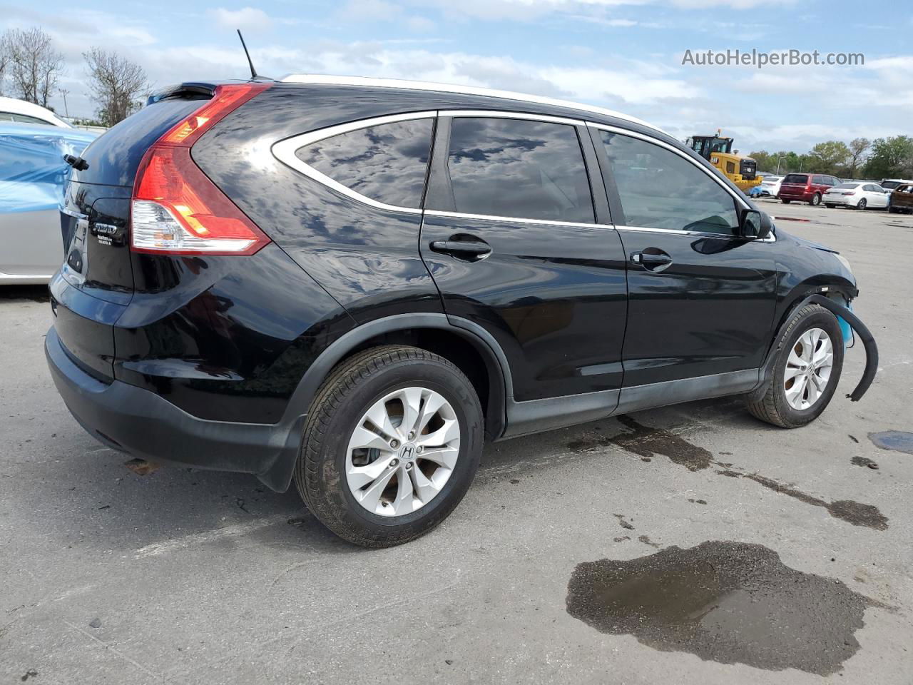 2012 Honda Cr-v Exl Black vin: 2HKRM4H74CH614271