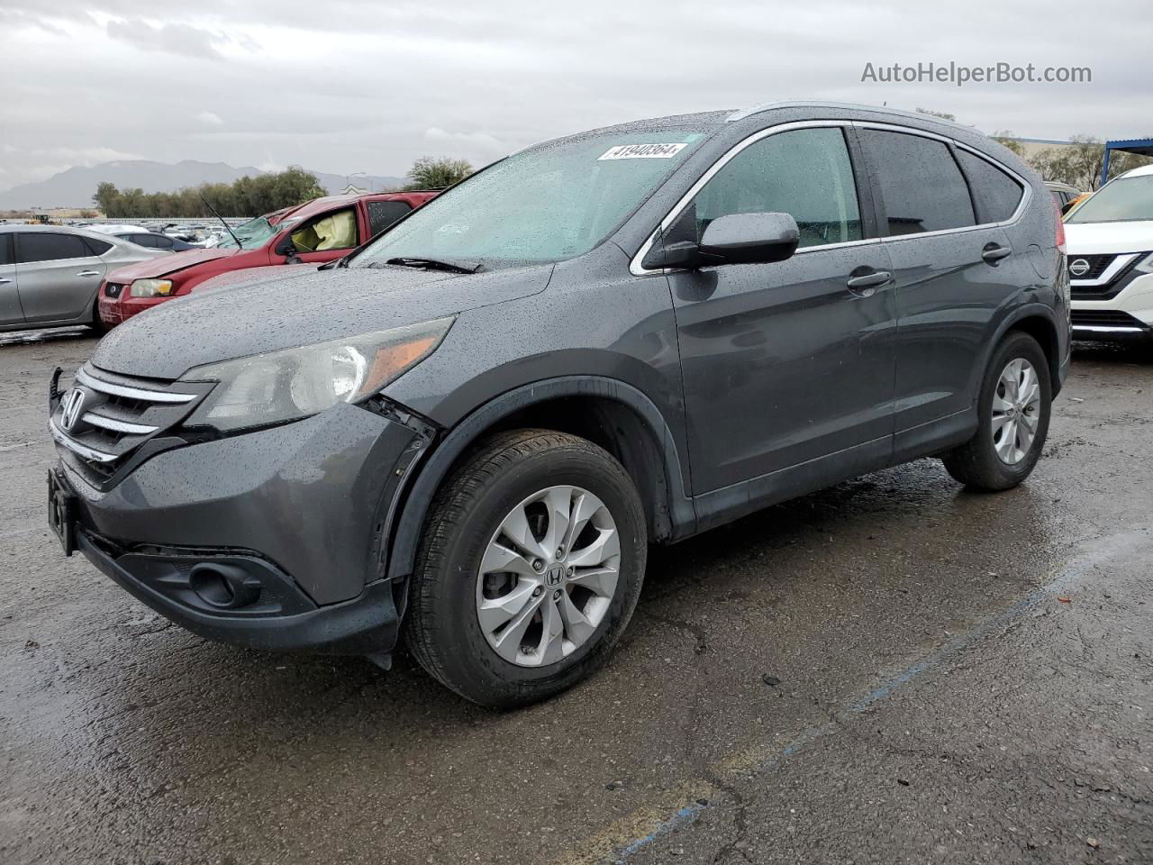 2013 Honda Cr-v Exl Gray vin: 2HKRM4H74DH662063