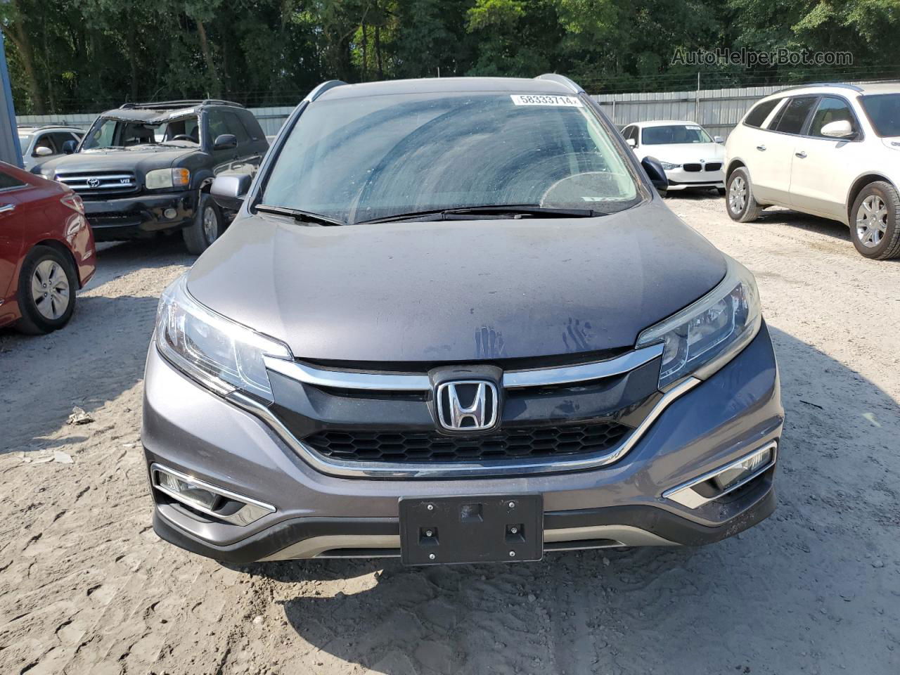 2015 Honda Cr-v Exl Gray vin: 2HKRM4H74FH641295