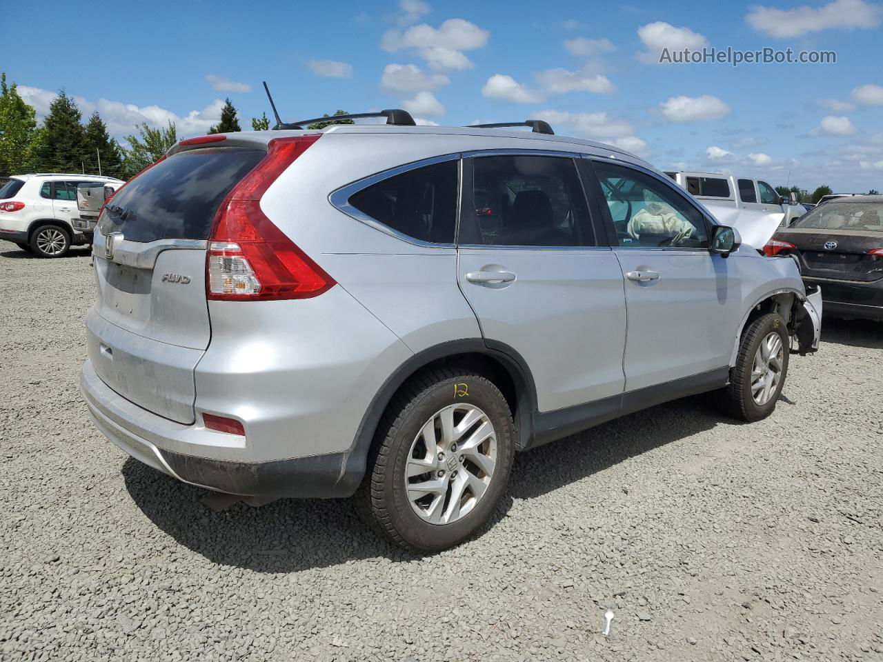 2015 Honda Cr-v Exl Silver vin: 2HKRM4H74FH676970